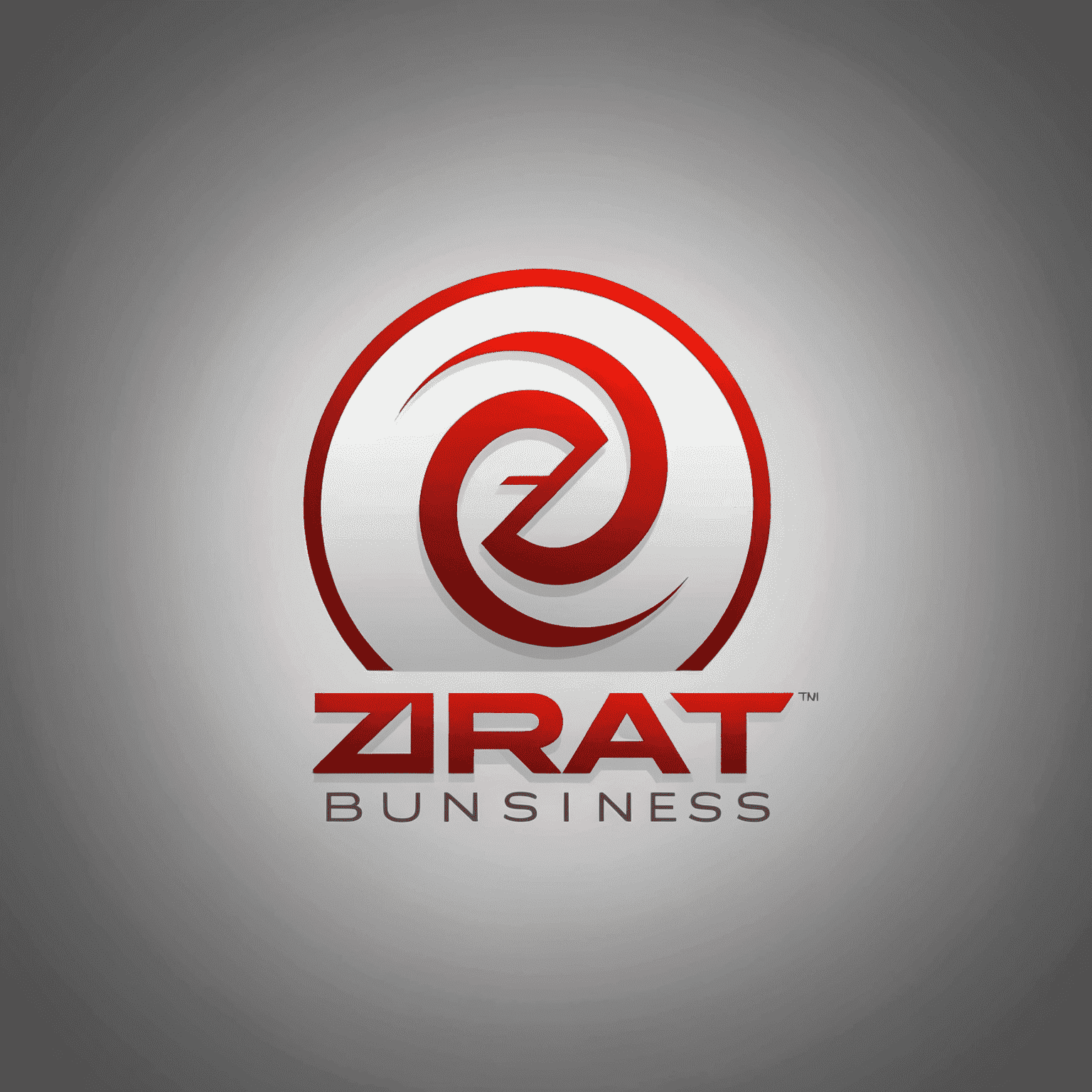 Zirat Online Business logosu - kırmızı ve beyaz renkli modern bir logo