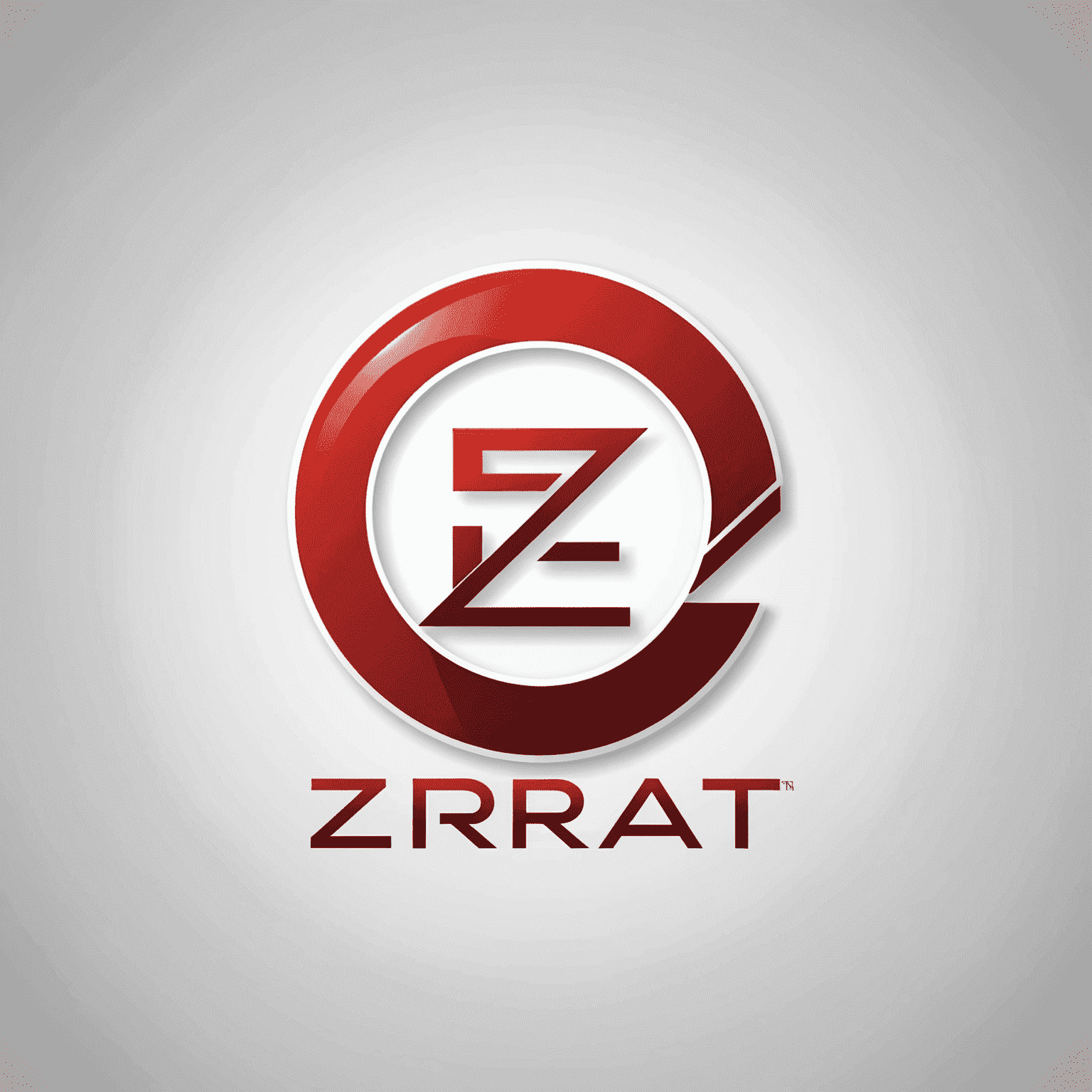 Zirat Online Business logosu - kırmızı ve beyaz renkli modern bir logo