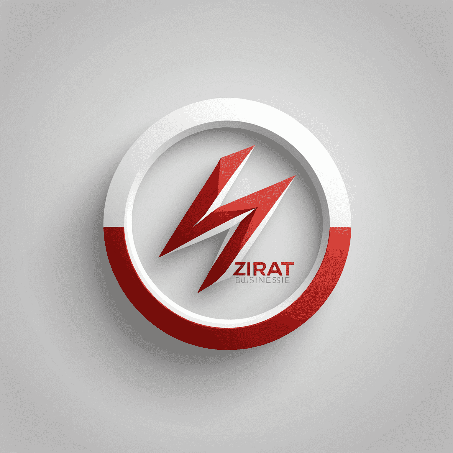 Zirat Online Business logosu - kırmızı ve beyaz renkli modern bir logo